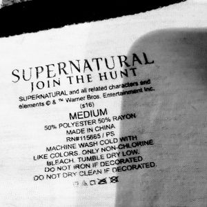 Hot Topic Tops - Supernatural quarter sleeve tee Hot Topic Tops - Supernatural quarter sleeve tee